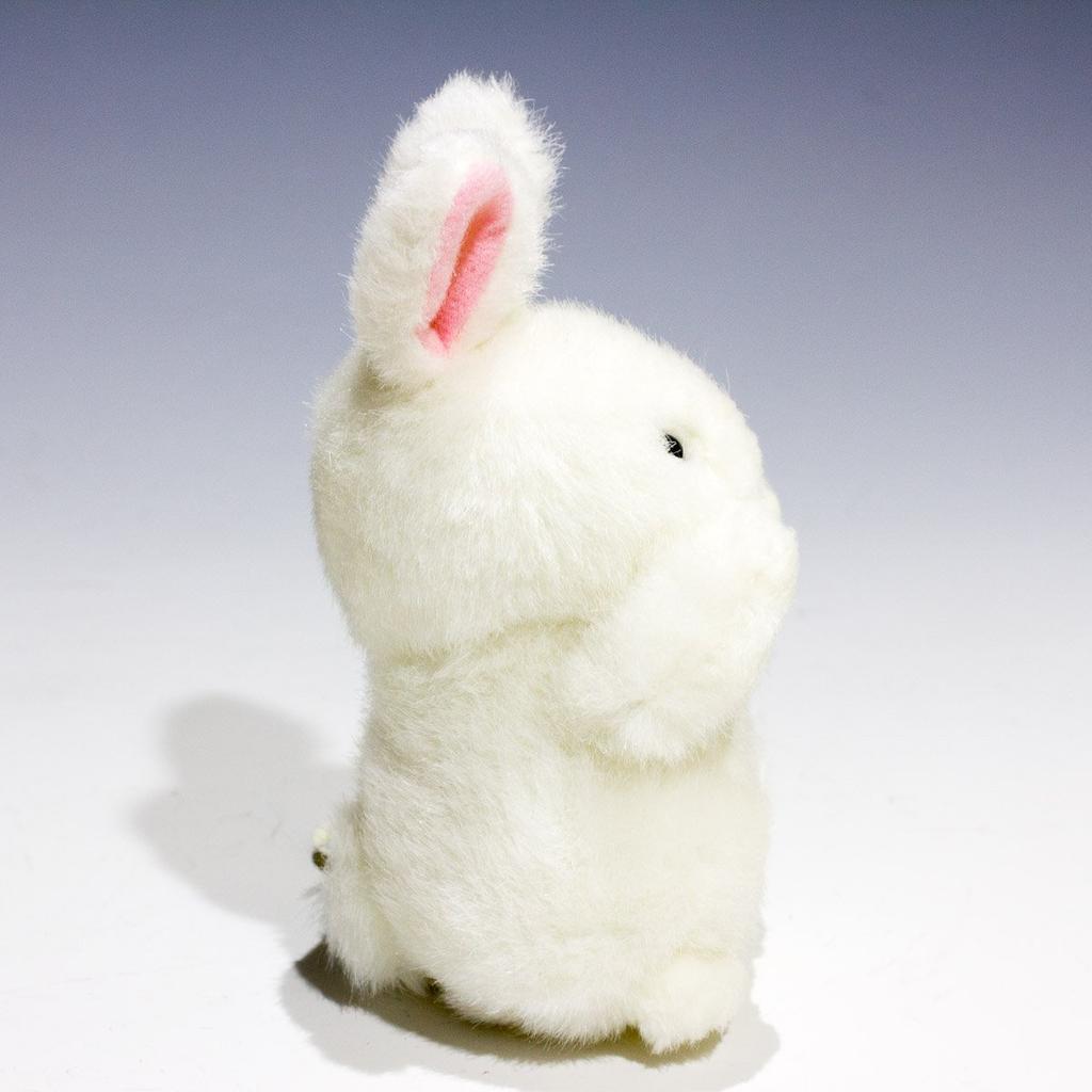 Bamboo Shoots Forest Friends Mini Rabbit White Plush Toy 85214