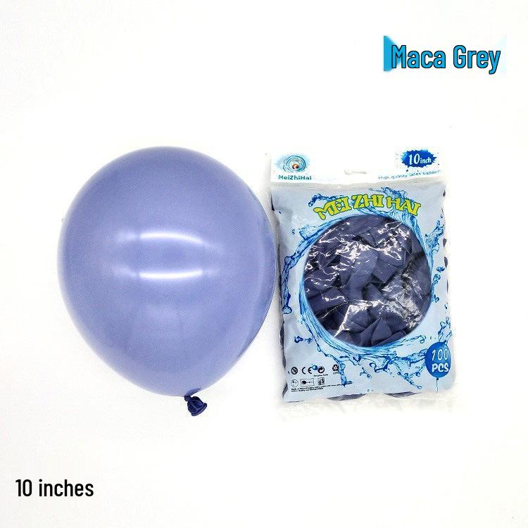 10" Thickened Macaron Balloon Set – Colorful Latex Birthday Decorations for Kids