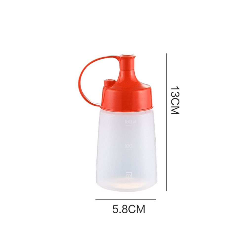 

С весами Бутылочки для приправ с выдавливанием, герметичные дозаторы для приправ, графинчик для кетчупа и горчицы 180ml оранжевый