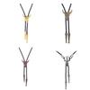 Golden Ties for Men American Cowboy Fashionable Bolo Adjustable Garment Accessories Western Style Tie Ideal Gift in Bags Package