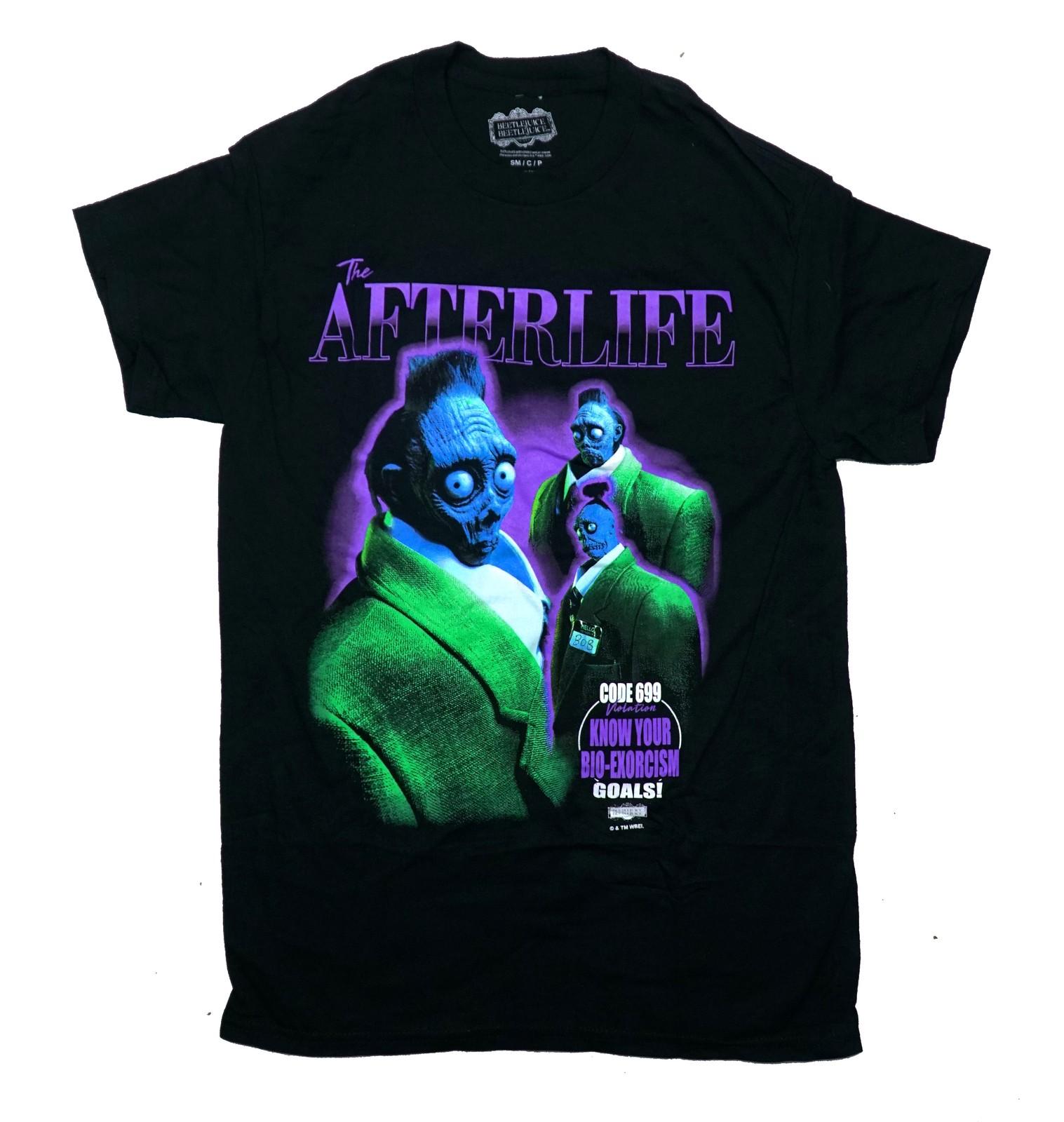 Beetlejuice New Adult T-Shirt - Bob Shrunken Head Guy The Afterlife M