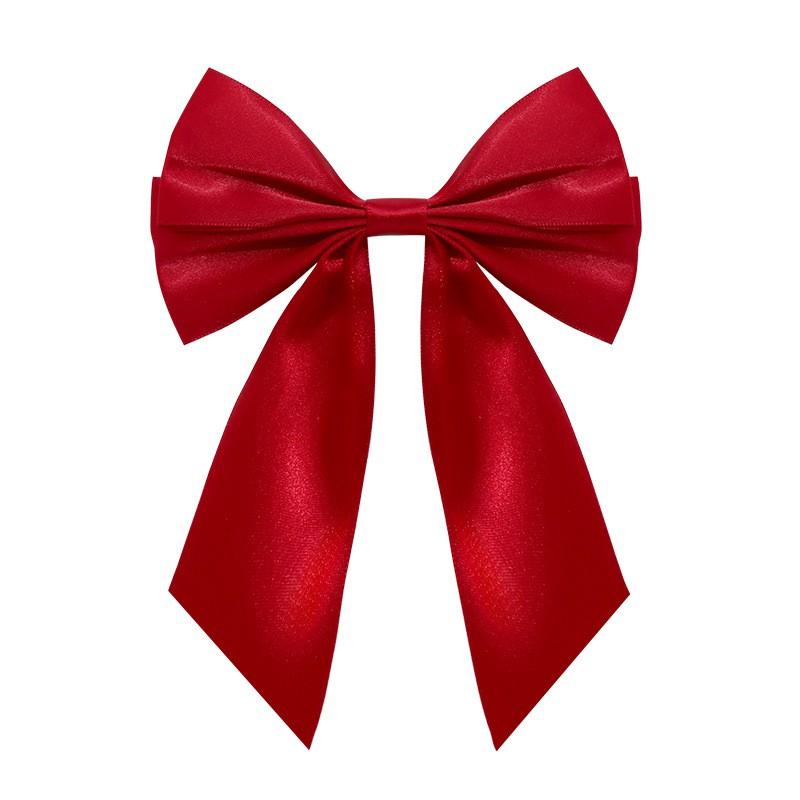 20cm Christmas Bow Ornaments Set Of 10 PU Hanging Decorations Tree Home Holiday Party Decor