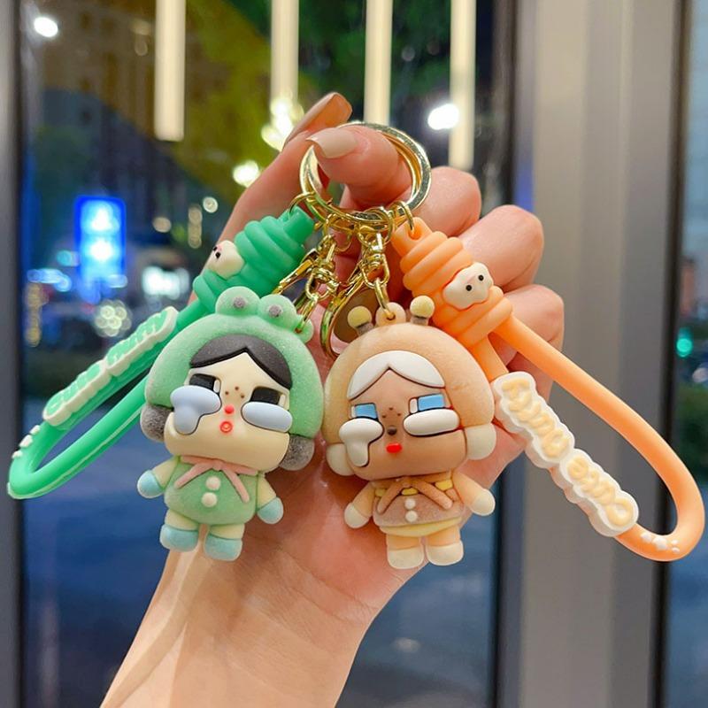 Crying Baby Keychain Flocked Girls Bag Pendant Blind Box Gift Car Key Chain Small Gift