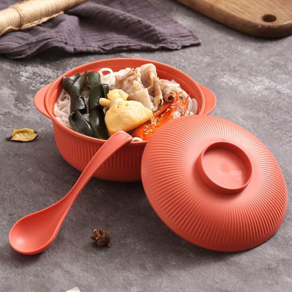 4er Set Ramen-Nudelschüssel mit vertikalen Streifen, Suppenschüssel mit großem Fassungsvermögen, mikrowellengeeignete Schüsseln, Restaurant