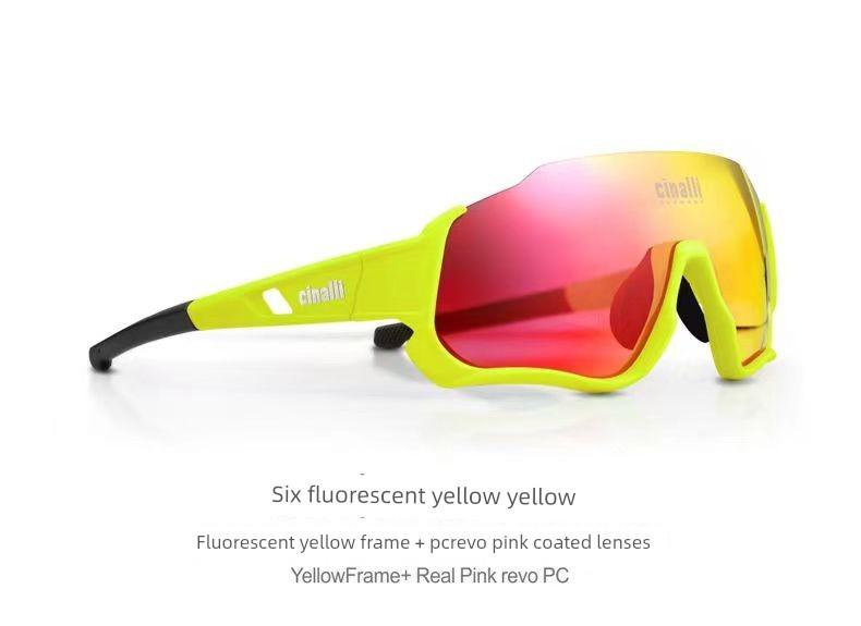 Chinallay Children's Cycling Glasses, Polarized Bicycle Glasses, Youth Roller Skating and Speed Skating Outdoor Sports Glasses