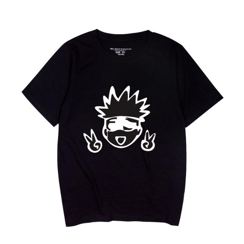 Anime Printed T-shirt Summer Round Neck Half Sleeve Men's Women's Fashion Cute Cotton T-shirt