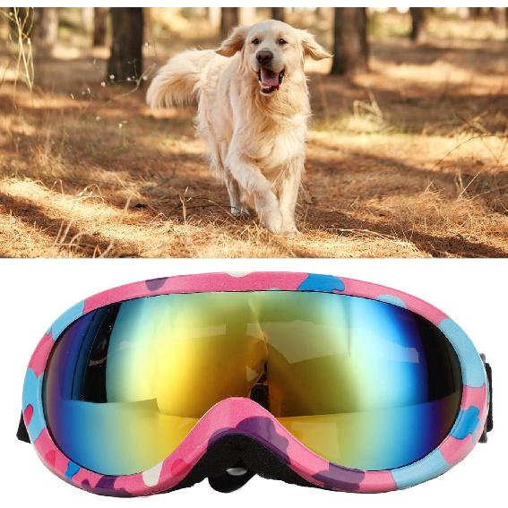 Dog Sunglasses Dog Goggles, UV Protection Dust Protection Winproof Pet Glasses for Dogs Eyes Wear Protection for Medium or Large Dog