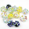 3D Multilayer Two-tone Petal Glass Beads for DIY Jewelry Crafting