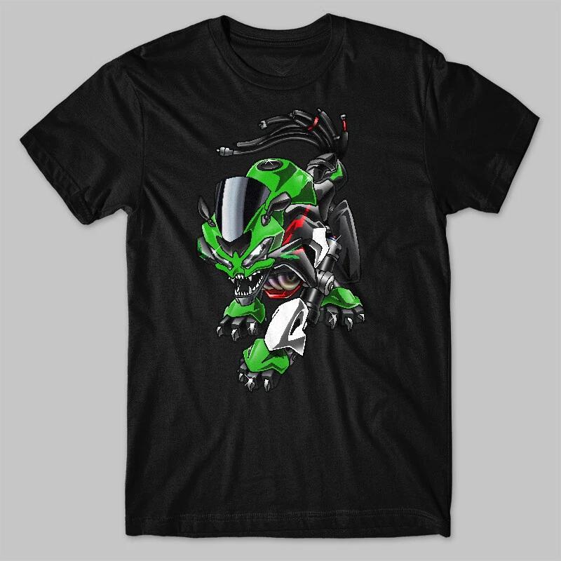 Black men s and women s T-shirt Kawasaki ZX6R M