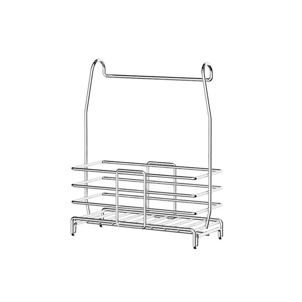 Wall Mounted Hanging Shower Basket No Drill Shower Storage Rack Toiletries Organizer for Shower