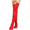 Damen Weihnachten Overknee Lange Socken Niedlich 3D Plüsch Hirsch Elch Gestreifter Druck Oberschenkelhohe Strümpfe Feiertagsparty Strumpfwaren