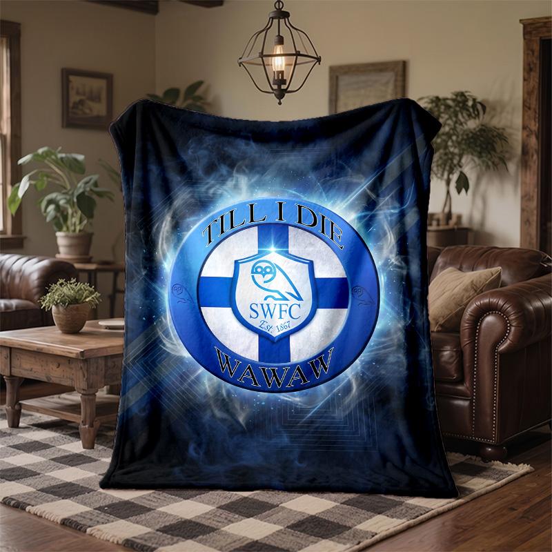 Coperta in Pile a Tema Sheffield Wednesday Morbida e Accogliente Coperta in Peluche per Camera da Letto Divano Viaggio
