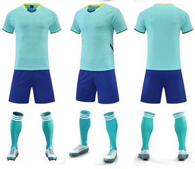 New Football Jersey Set Men'S Adult Children'S Game Training Jersey Primary School Students Short-Sleeved Football Jersey Women'S