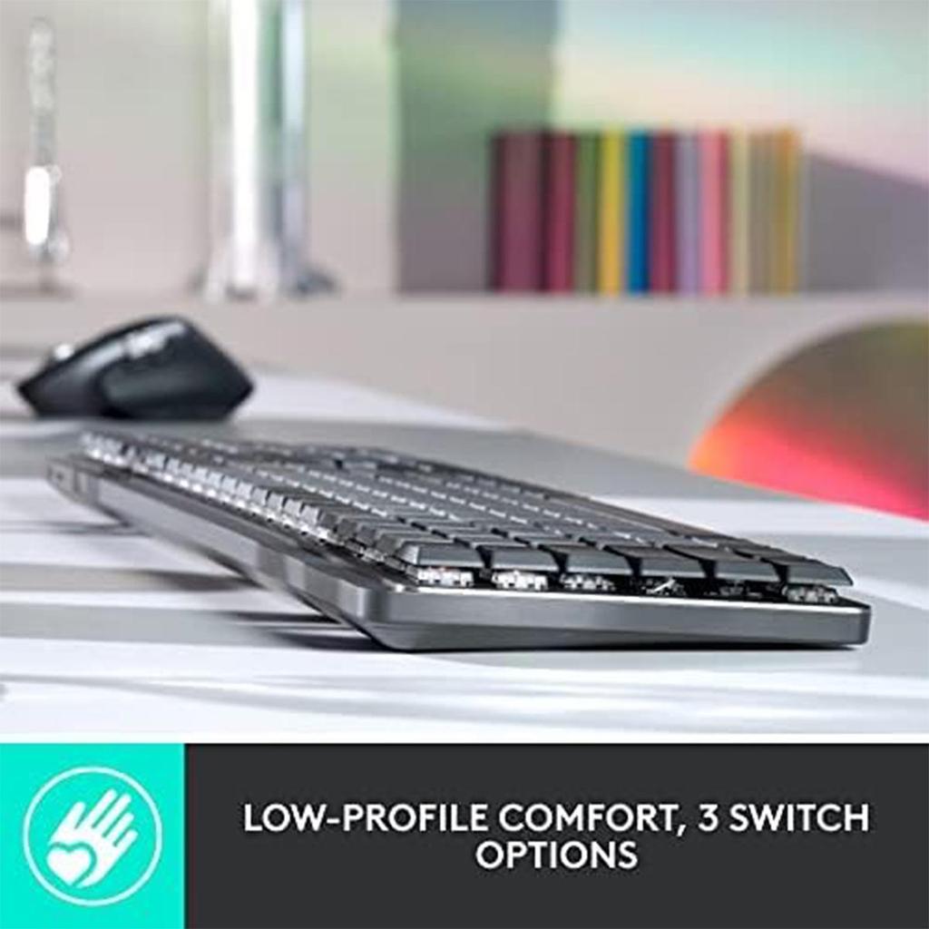 Logitech MX MECHANICAL Business Low Noise Wireless Dual Mode Low Axis Mechanical Keyboard Intelligent Keyboard