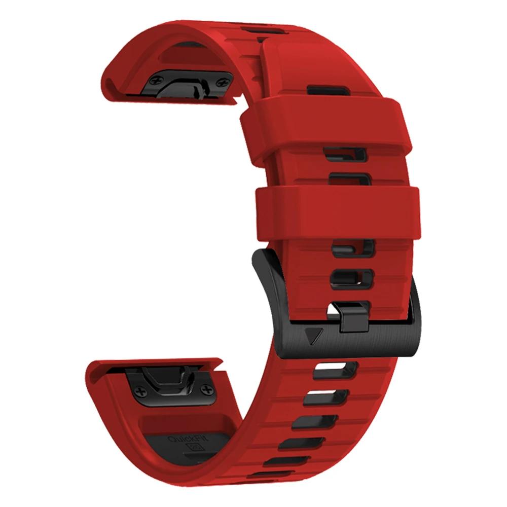 Cinturino in Silicone da 26mm 22mm Per Garmin Fenix 8 E 7 7X Pro 5 5X Plus 6 6X Pro Epix Gen 2 Cinturino Tactix 8 7/Enduro 3 Braccialetto QuickFit