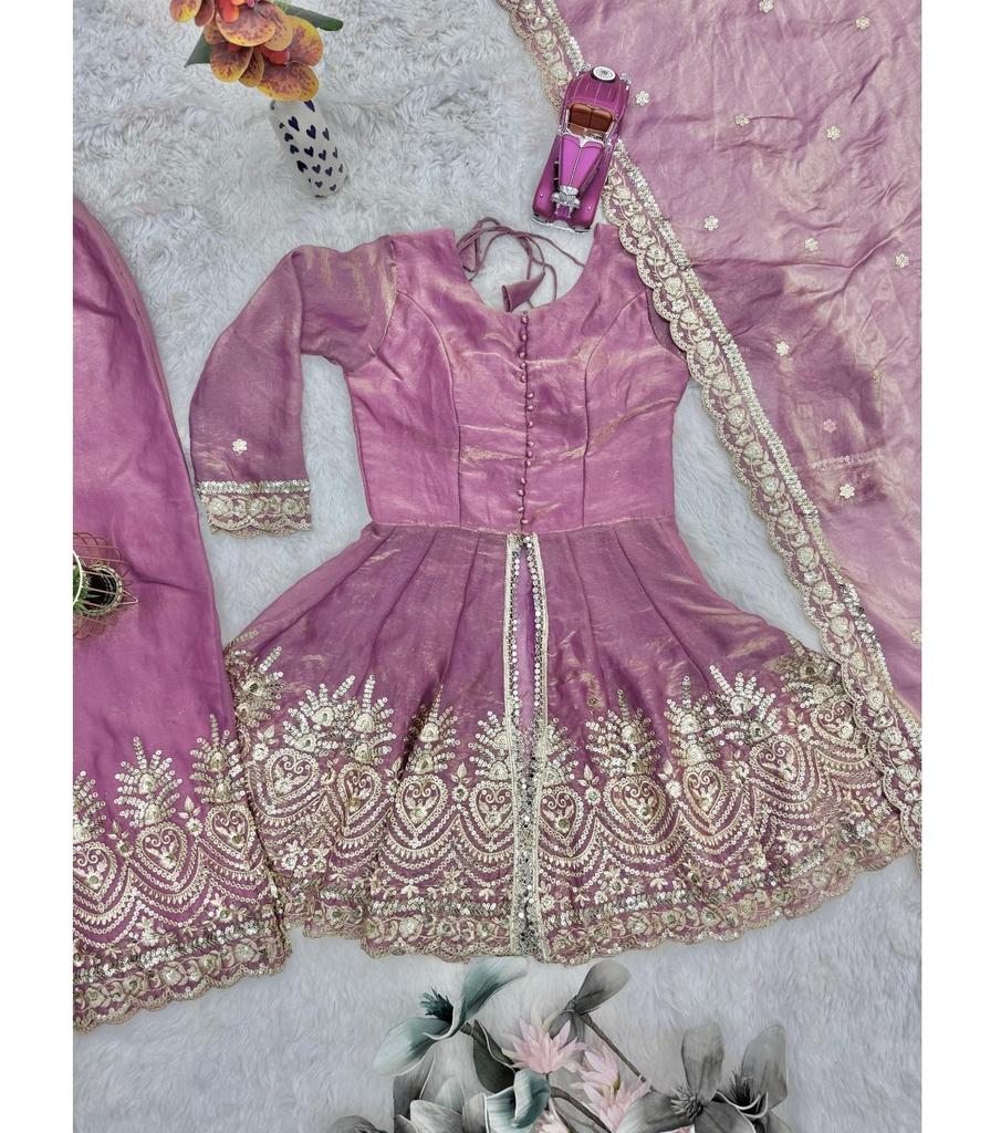 Women's Designer Salwar Suit Sharara Gown Dupatta Set Indian Bollywood Party Wear Fancy Heavy Suit