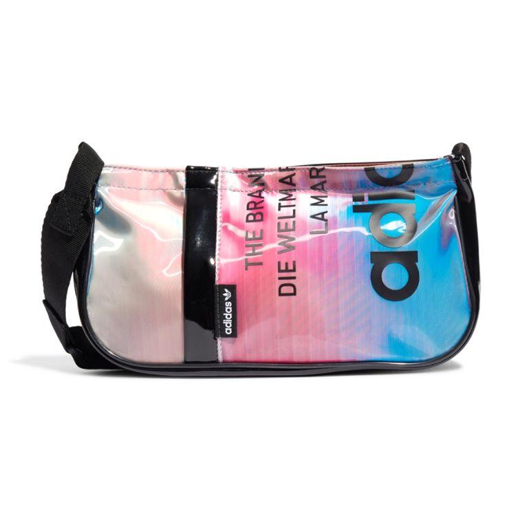 Adidas Originals Trefoil Laser Letter Logo Colorful Gradient Trendy Casual Sports Waist Bag Underarm Shoulder Crossbody Bag Unisex bags H17990 Multicolor