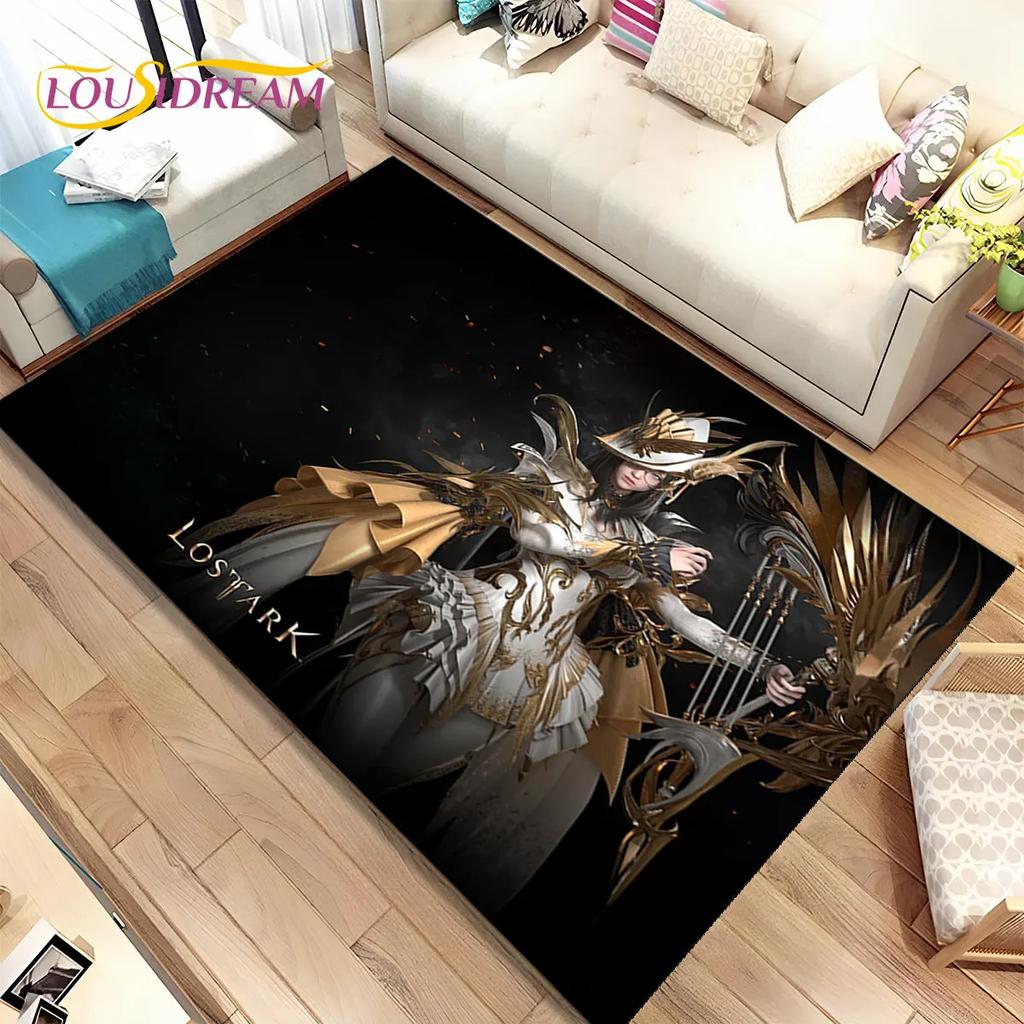 3D Lost Ark Game Gamer Cartoon Area Rug,Carpet Rug for Living Room Bedroom Sofa Doormat Decoration,kids Play Non-slip Floor Mat
