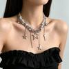 Bohemian Beaded Star Layered Necklace - Trendy Holiday Clavicle Chain