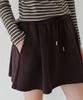 GRASPLAN Banding Skirt Shorts_Brown