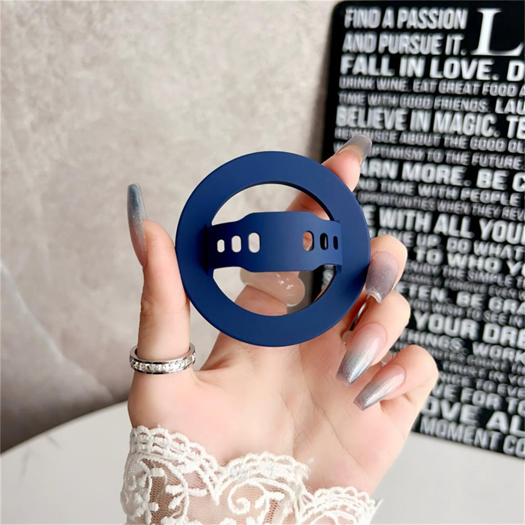 Hollow Strong Magnetic Liquid Silicone Comfortable Circular Grip Phone Holder For MagSafe Powerful Grip For Phone Ring Holder