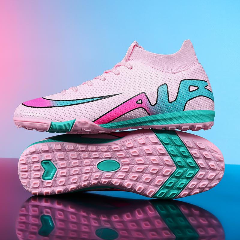 New Men Football Boots Grass Cleats High-top Non-Slip Soccer Shoes Futsal Sneakers High-quality Match Indoor Hot-selling Outdoor