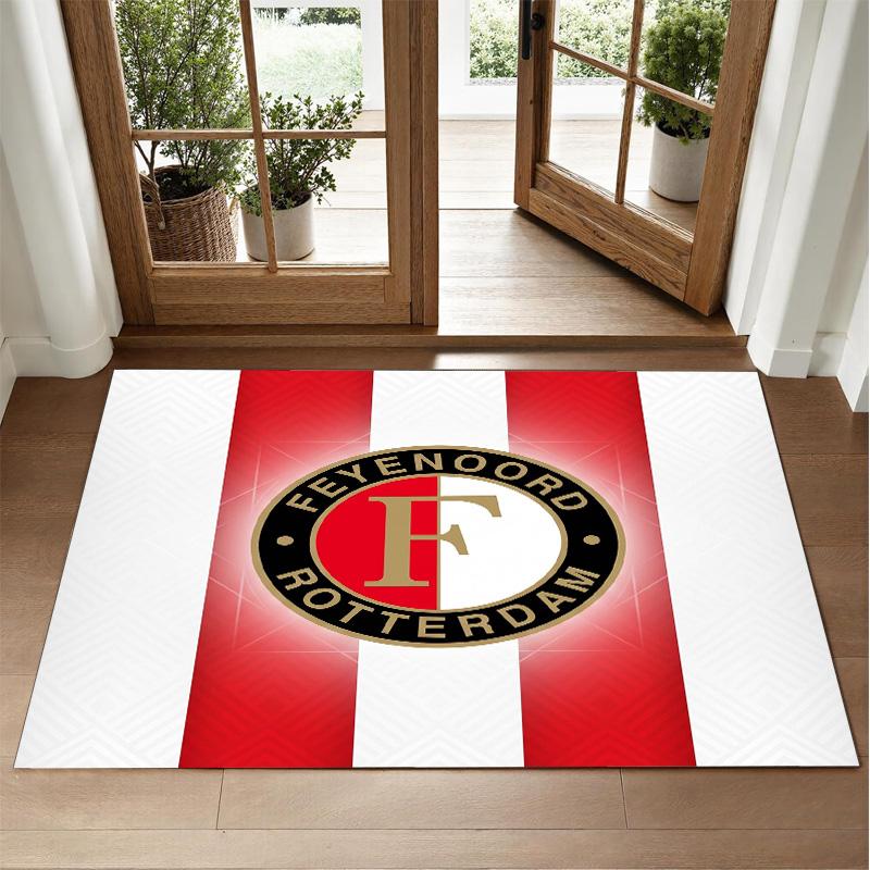 Feyenoord Design Crystal Velvet Rug Soft Decorative Mat for Bedroom Entrance