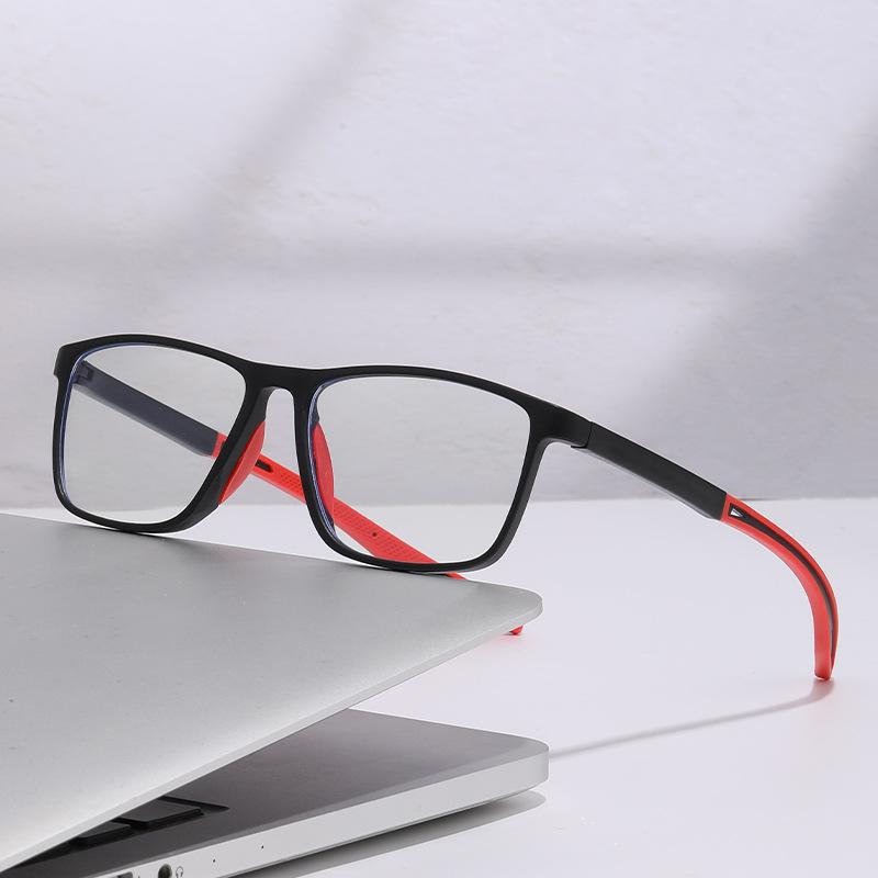 

Silicone Dual Color Myopia Glasses Sports Wind Proof Blue Light Glasses Trendy And Fashionable Finished Glasses Tr004 0