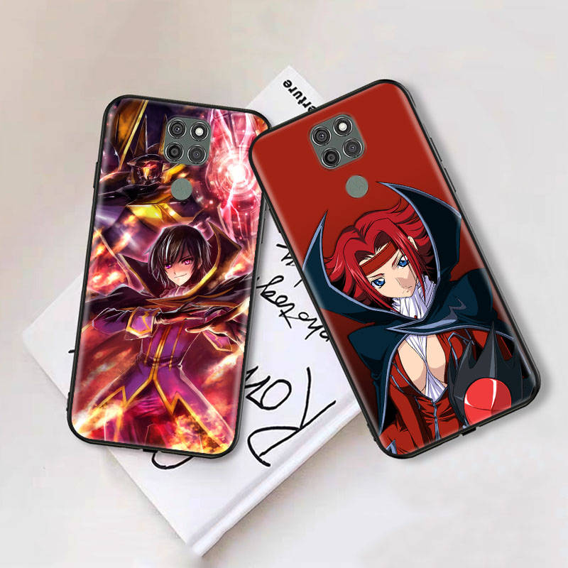 Black Case for Samsung Note 20 Lite S24 Ultra S23 A03 A05 A06 A11 A71 A15 A16 A13 A24 A25 A33 A52 A53 A50 M55 M35 Plus W-60 Code Geass