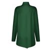 Casual Fashion Floral Print Shirt Tops High Neck Irregular Hem Long Sleeve Pullover Tops