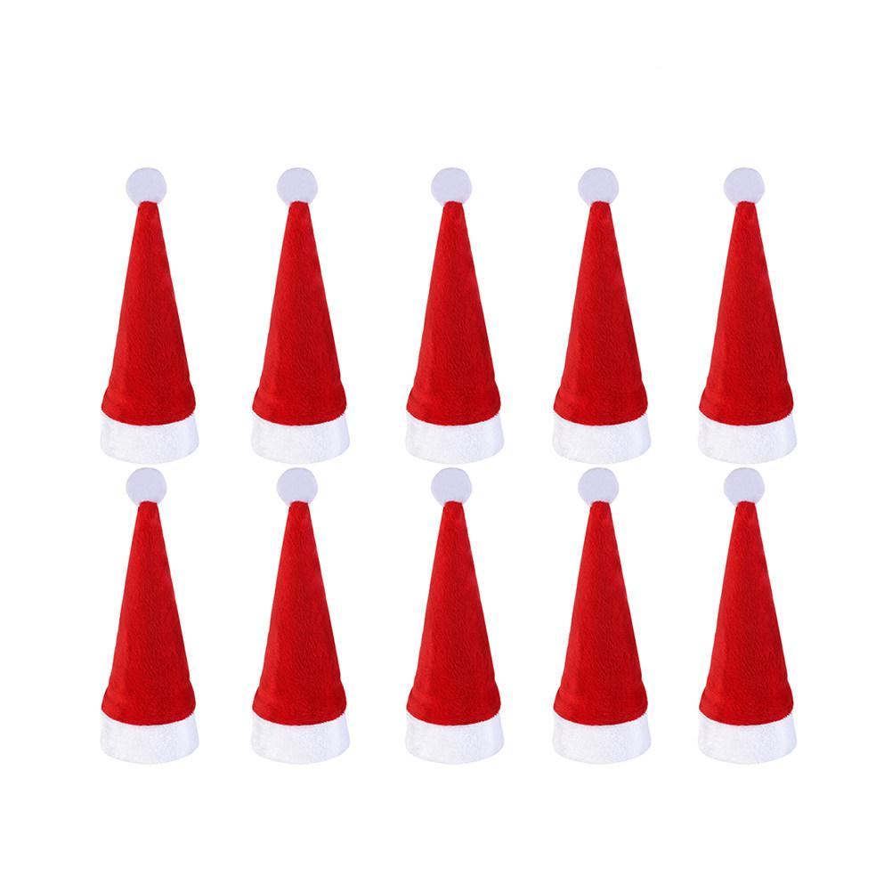 

10Pcs Knife Fork Bag Christmas Tableware Holder Santa Hat Silverware Case Cover Party Decoration Festive Cutlery Sleeve other