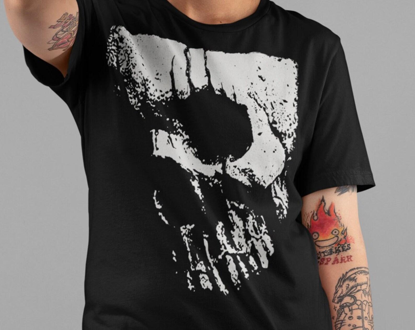 Gothic Skull T-shirt / Occult Outfit / Alternative Clothing / Graphic Tee/Strega Fashion /Pastel Goth Apparel/ S