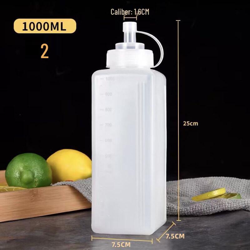 ZISIZ Food-Grade Plastic Squeeze Bottle