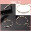 Beautifully Crafted Women's Bracelet With Rhinestone And Gold Plated Chain