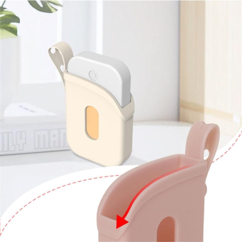 Portable Silicone Holder For Hand Sanitizer Sprays Protective Storage Case with Adjustable Lanyard for Backpack Handbag