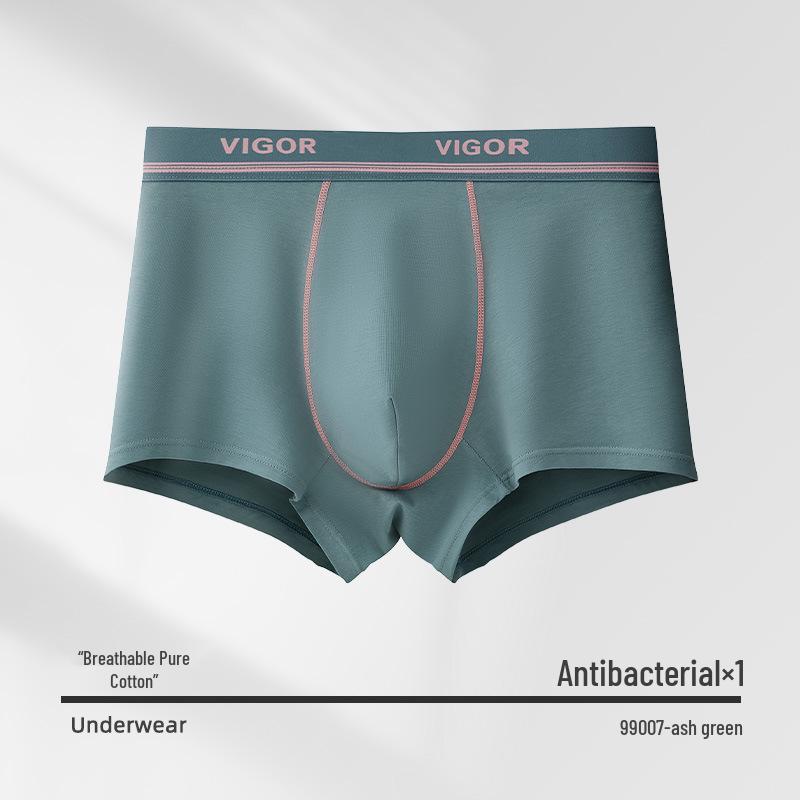 

Men s Teen Pure Cotton Class A Antibacterial Boxer Briefs - Breathable Plus Size M (Recommended 70-90 Jin)