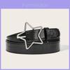 Amerikaanse Retro Pentagram Damesriem Met Ster Legering Gesp Voor Casual Denim Accessoire