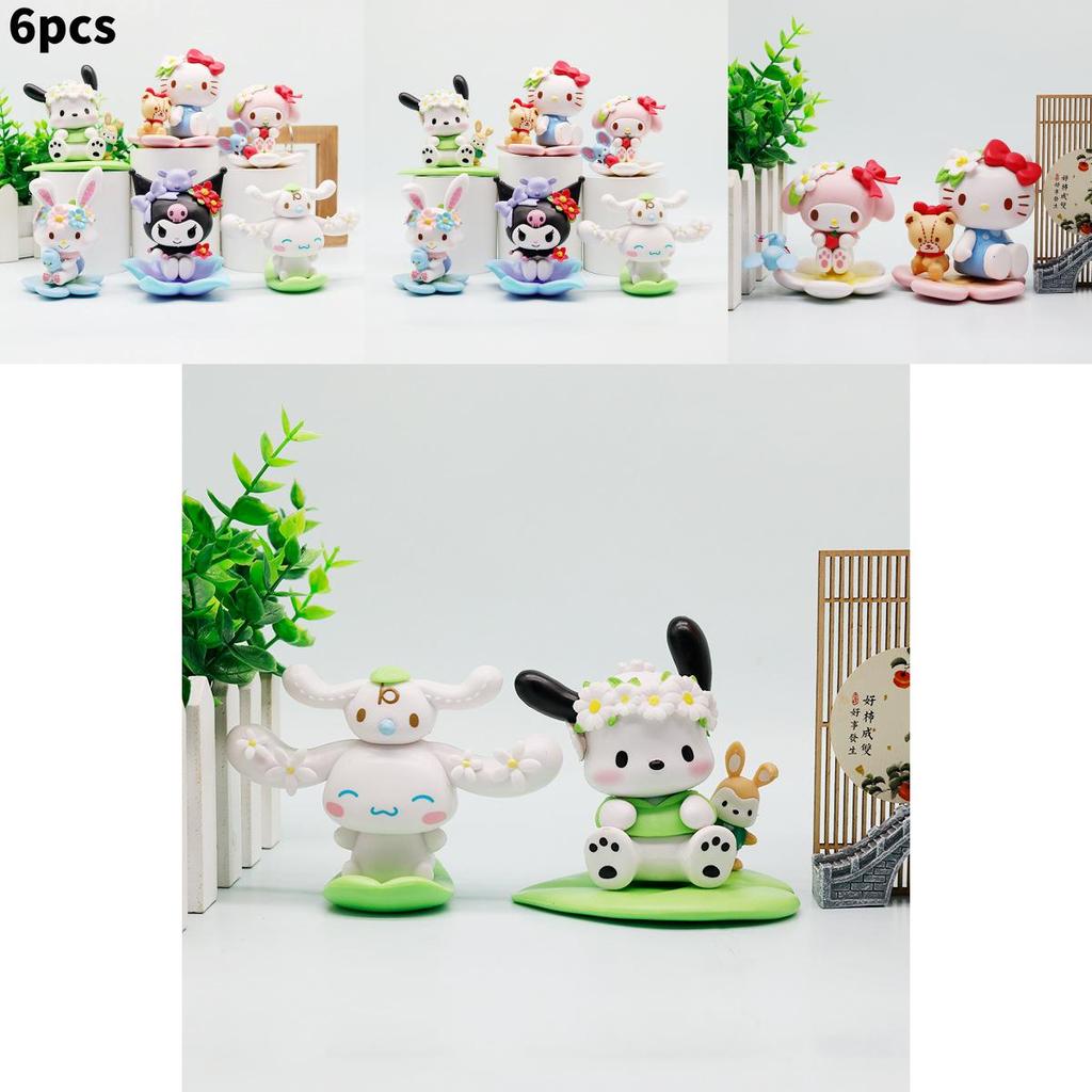Flowers Melody Pvc Car Dashboard Decor Figurine For Kids And Teens