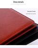 A4 Leather Business Folder with Calculator and Notepad Holder