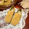 Platform women's summer 2025 new one-pedal hole shoes, pregnant women's single shoes, fashionable versatile casual single shoes