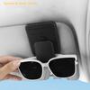 Leather Magnetic Eyeglass Holder For Car Sun Visor Sunglasses Clip Handy Storage Easy Match Universal Vehicle Organizer