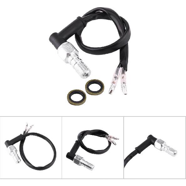 Motorcycle Brake Light Switch, Universal Motorcycle Rear Set Hydraulic Brake Light Switch with Washers M10x1.25 M10x1 (M10x1.25)