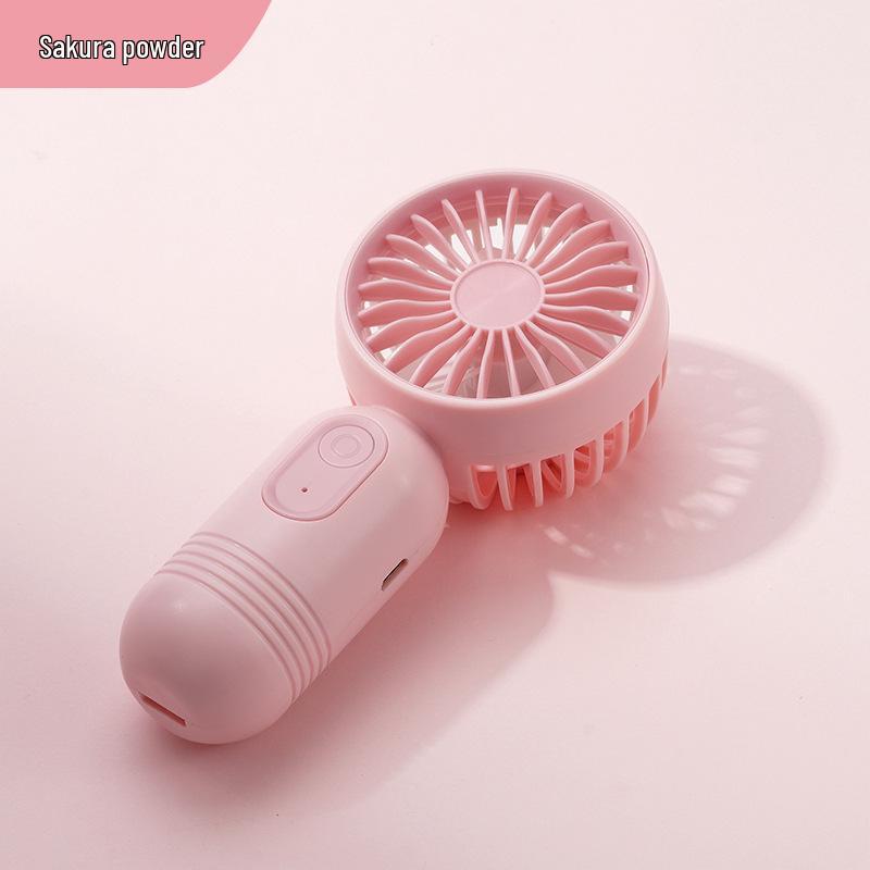 Rechargeable Mini Handheld USB Fan: 3-Speed Portable Powerhouse 13.5 cm High