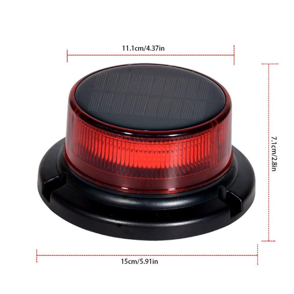 Waterproof Solar Powered Rotating Strobe Light Off-Road Warning Lamp  Off-Road Vehicles