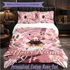 Personalized 3Pcs Bedding SetSpy × Family Custom Text Duvet Cover Pillowcase Set Bedroom Gift