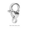 25pcs Silver Lobster Claw Clasps Stainless Steel Jewelry Making Clasps  Jewellery Making