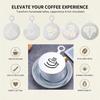 6 Coffee Stencils,Coffee Stencils Latte Art, Reble Templates for Baristas and Home Use, Professional Tool for Decorating Coffee, Perfect for