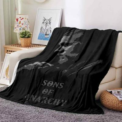 1 Stück SONS OF ANARCHY Kuscheldecke Weiches Flanell, Gemütlich für alle Jahreszeiten Polyester Perfekt für Zuhause, Büro