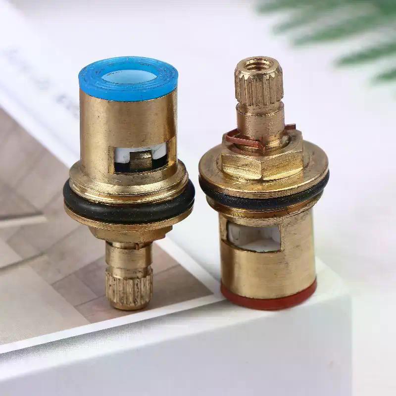 Universal Replacement Brass Ceramic Disc Stem Inner Faucet Valve Tap Valves For Kitchen And Bathroom