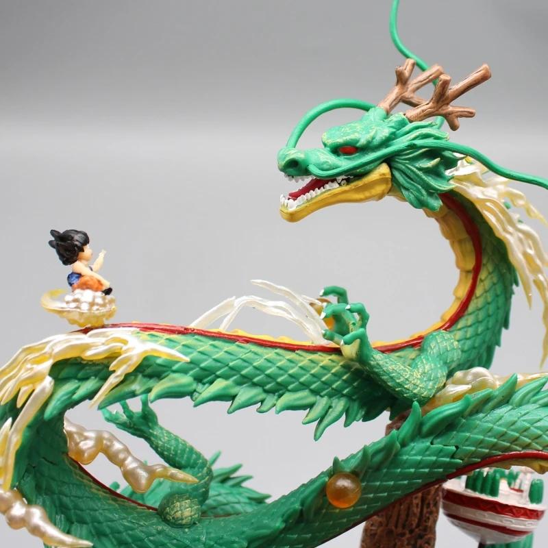 Anime figurky Goku a Shenron Model figurky Pvc Socha Kolekce panenek Pokoj Ornament Hračka Dárek